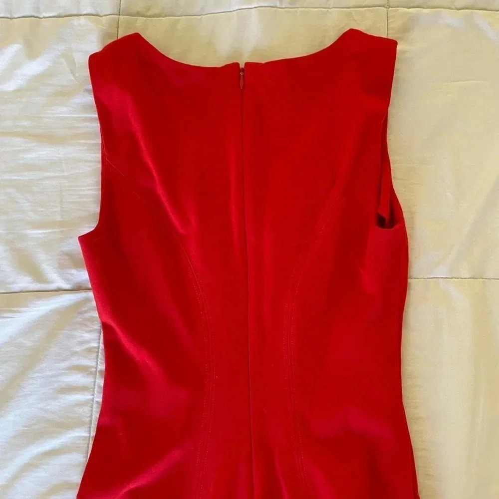 Diane Von Furstenburg red Carla knit mini dress - Picture 13 of 13